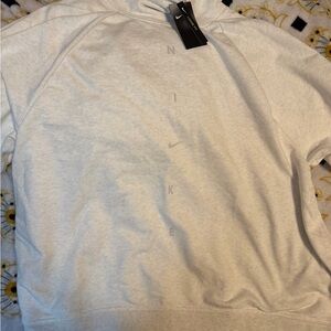 Nike Sweatshirt Womens Cowl Neck Logo Pullover